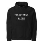 Black Unisex Eco Raglan Hoodie — Irrational Faith